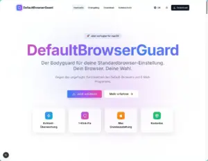 DefaultBrowserGuard Website screenshot 01